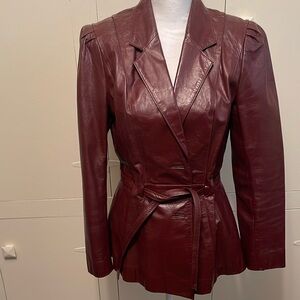 Vintage leather blazer/coat